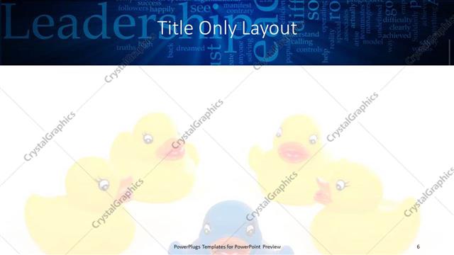 Title Only presentation slide layout