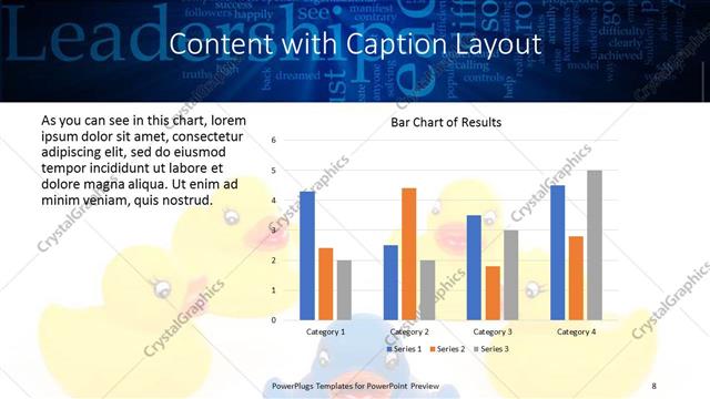 Content with Caption presentation slide layout