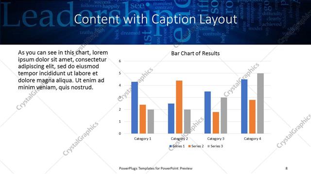 Content with Caption presentation slide layout