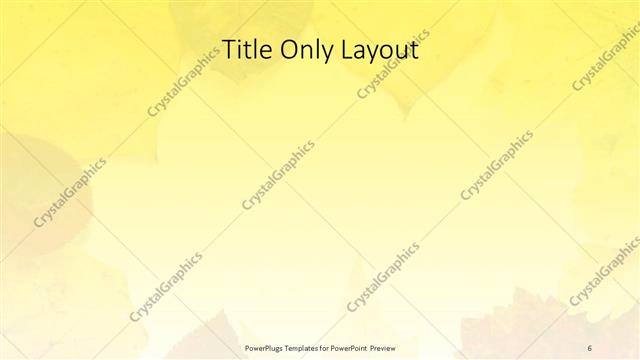 Title Only presentation slide layout