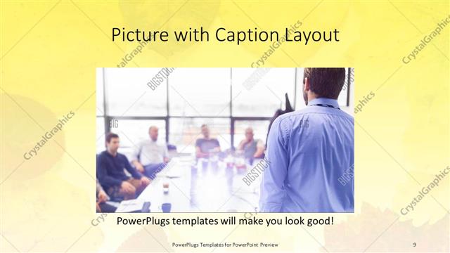 Picture with Caption presentation slide layout