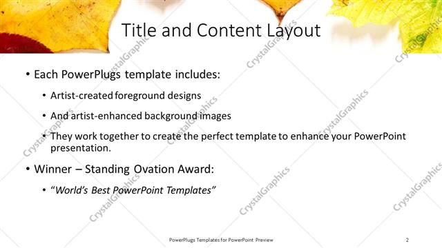 Title and Content presentation slide layout