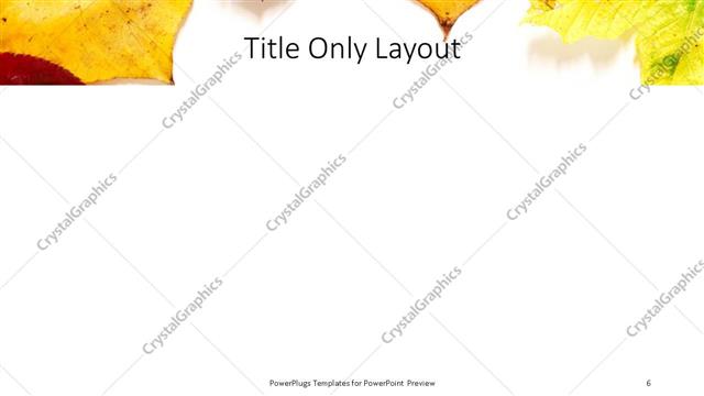 Title Only presentation slide layout