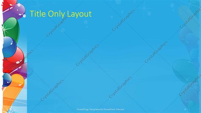 Title Only presentation slide layout