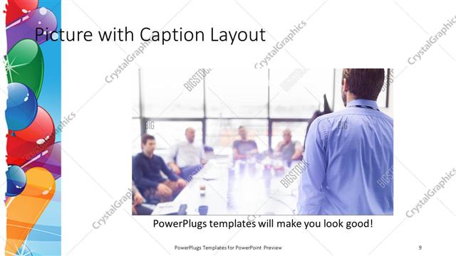 Picture with Caption presentation slide layout