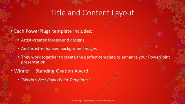 Title and Content presentation slide layout