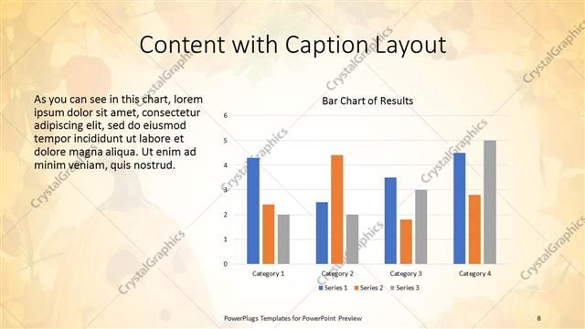 Content with Caption presentation slide layout