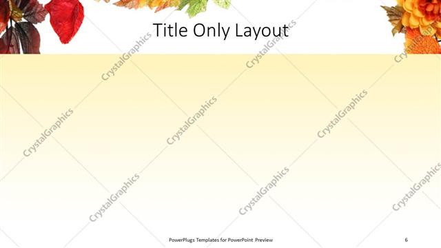 Title Only presentation slide layout