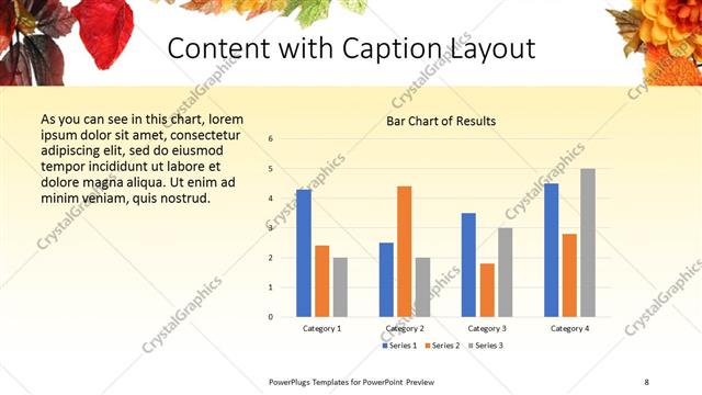 Content with Caption presentation slide layout