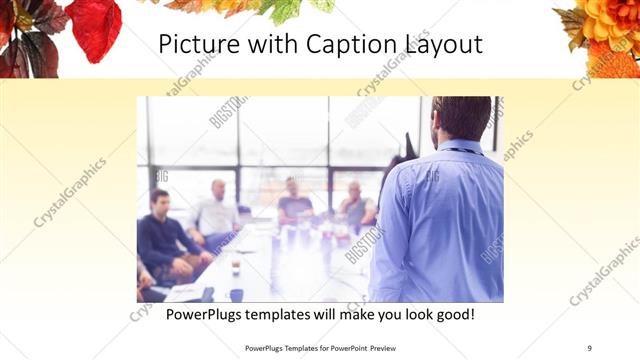 Picture with Caption presentation slide layout