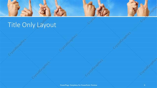 Title Only presentation slide layout