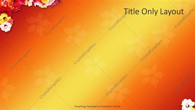 Title Only presentation slide layout