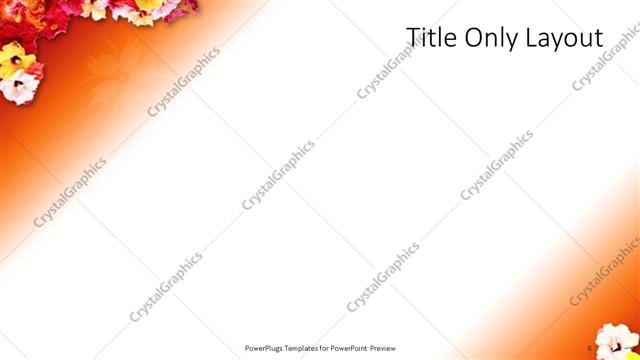Title Only presentation slide layout