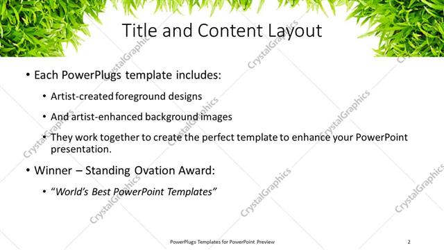 Title and Content presentation slide layout