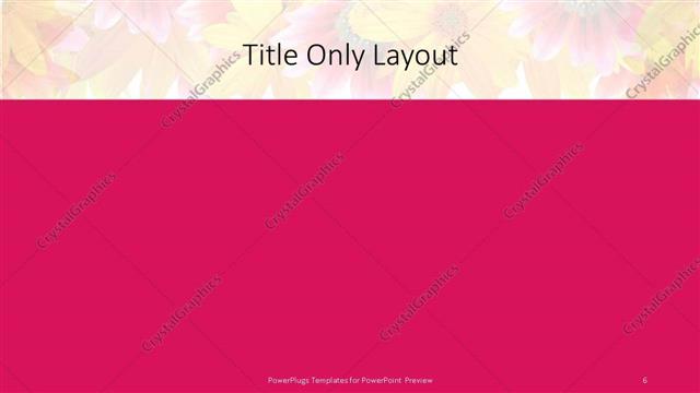 Title Only presentation slide layout