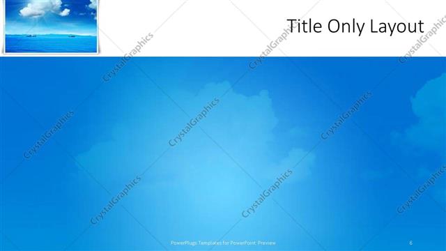 Title Only presentation slide layout