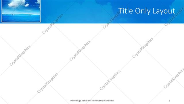 Title Only presentation slide layout