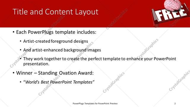 Title and Content presentation slide layout
