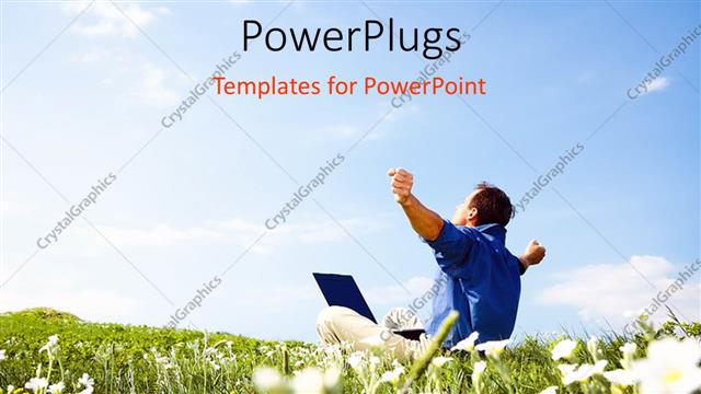  Presentation with crops - A person chilling out in the crops