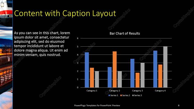 Content with Caption presentation slide layout