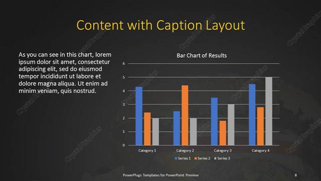 Content with Caption presentation slide layout