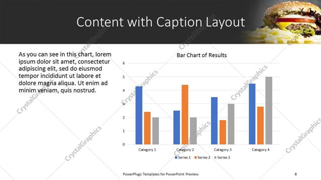 Content with Caption presentation slide layout