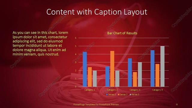Content with Caption presentation slide layout