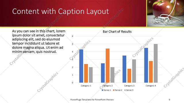 Content with Caption presentation slide layout