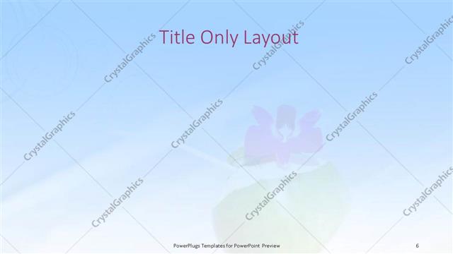 Title Only presentation slide layout