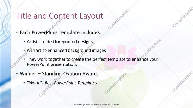 Title and Content presentation slide layout