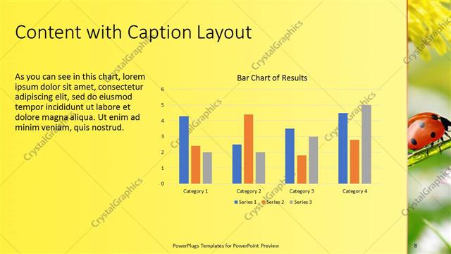 Content with Caption presentation slide layout