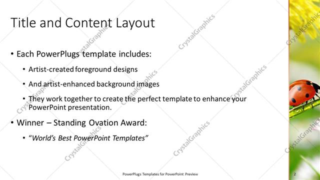 Title and Content presentation slide layout