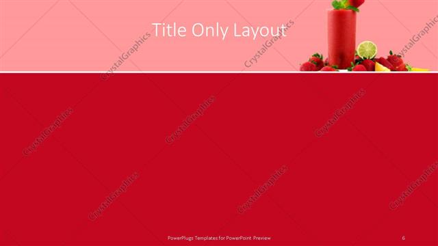 Title Only presentation slide layout