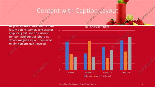 Content with Caption presentation slide layout