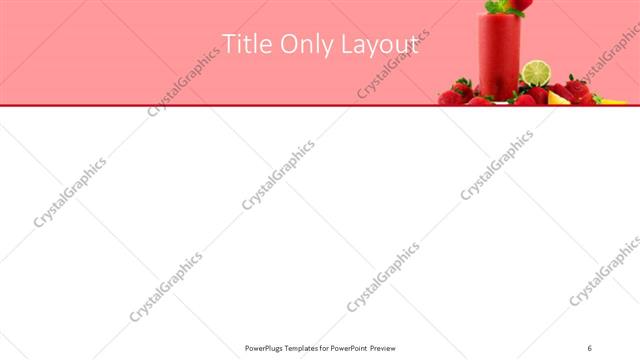 Title Only presentation slide layout