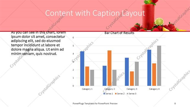 Content with Caption presentation slide layout