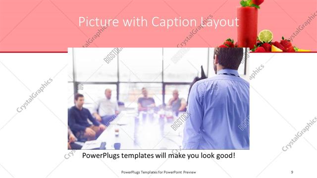 Picture with Caption presentation slide layout