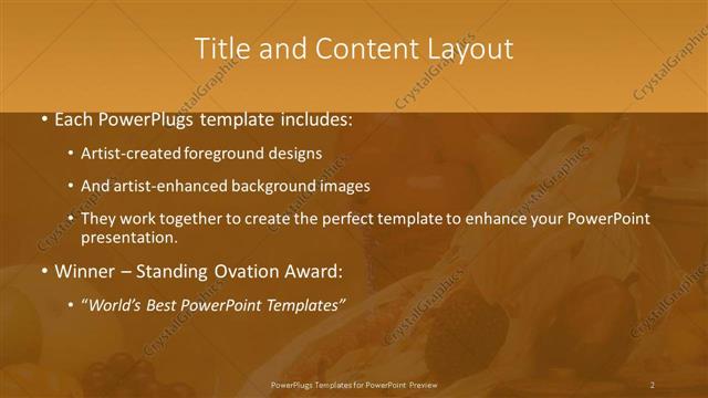 Title and Content presentation slide layout
