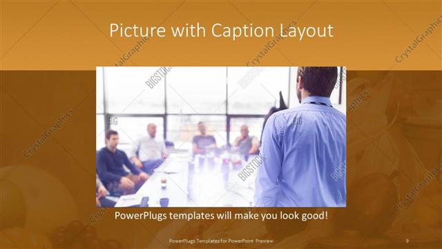 Picture with Caption presentation slide layout
