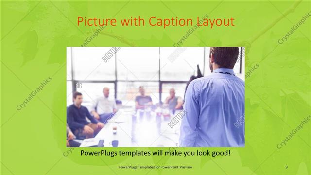 Picture with Caption presentation slide layout