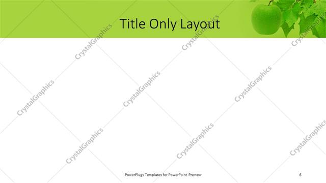 Title Only presentation slide layout
