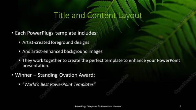 Title and Content presentation slide layout