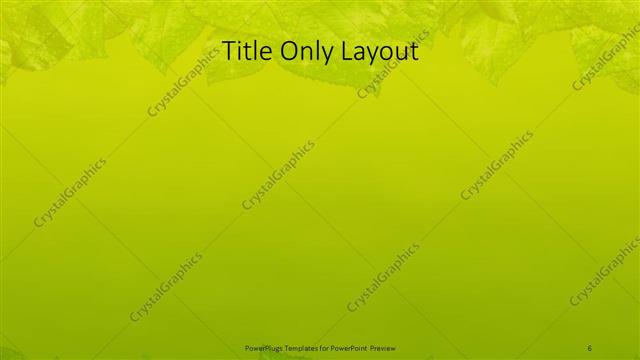 Title Only presentation slide layout