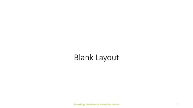 Blank presentation slide layout