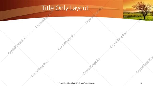 Title Only presentation slide layout