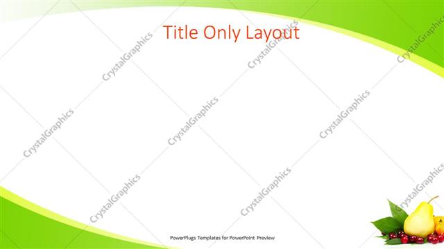 Title Only presentation slide layout