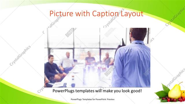 Picture with Caption presentation slide layout