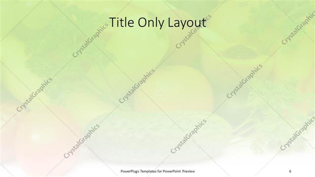 Title Only presentation slide layout