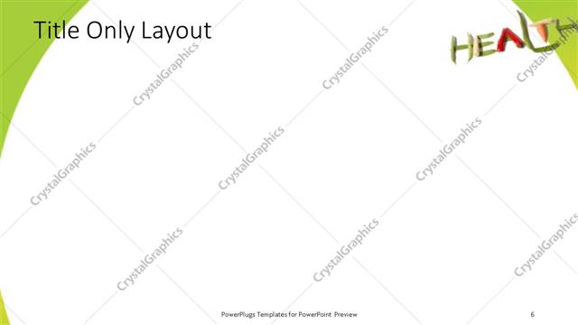 Title Only presentation slide layout