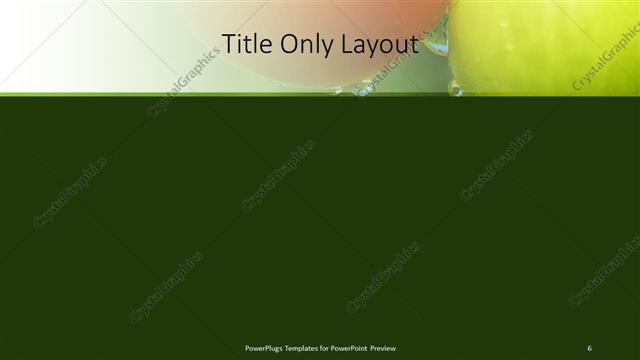 Title Only presentation slide layout